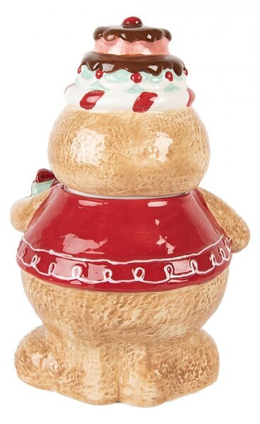 Keramická dóza perníček Gingerbread Man - 17*14*24 cm - Clayre & Eef