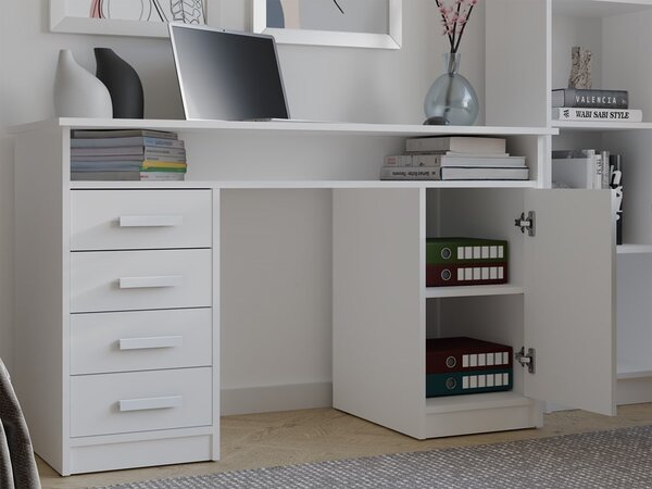 TP Living Písací stôl ADA 125 cm biely