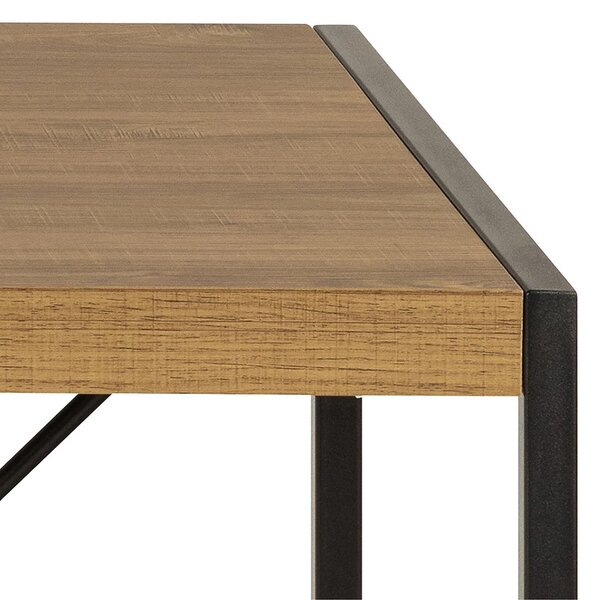 Actona Písací stôl Bahamas 120 cm dub prírodný rustikálny/čierny