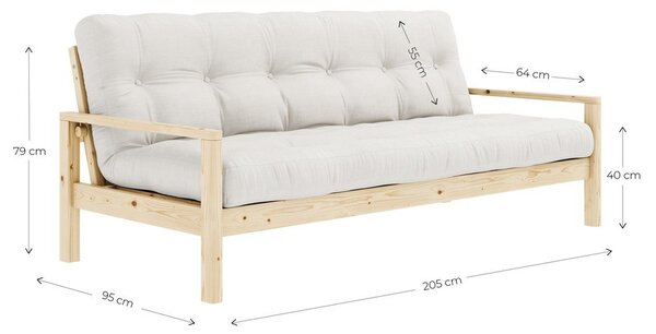 Zelená rozkladacia pohovka 205 cm Knob – Karup Design