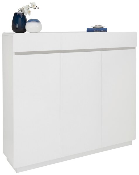 SKRINKA NA TOPÁNKY, biela, 135/123/35 cm Xora - Skrine, regály & police na topánky