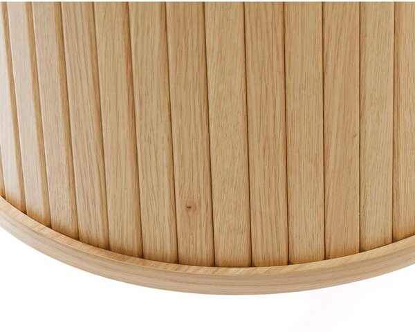 Komoda v dekore duba s posuvnými dverami v prírodnej farbe 120x76x45 cm Nola – Unique Furniture