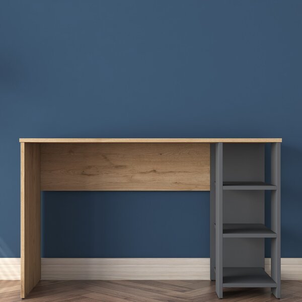 Kalune Design Písací stôl Brana 120 cm orech/antracit