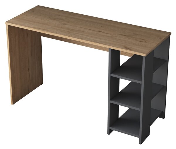 Kalune Design Písací stôl Brana 120 cm orech/antracit
