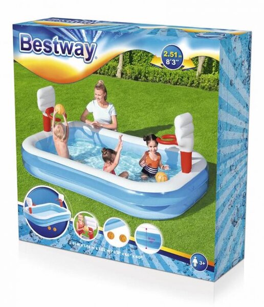 Bestway® Bestway 54122 Bazén nafukovací 2.51m x 1.68m x 1.02m 8050109 - Nafukovací Bazén