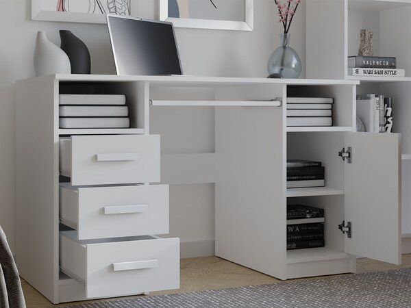 TP Living Písací stôl DELTA 120 cm biely