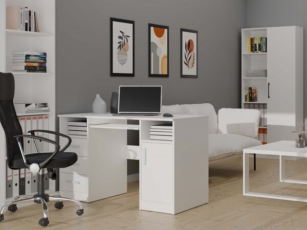 TP Living Písací stôl DELTA 120 cm biely