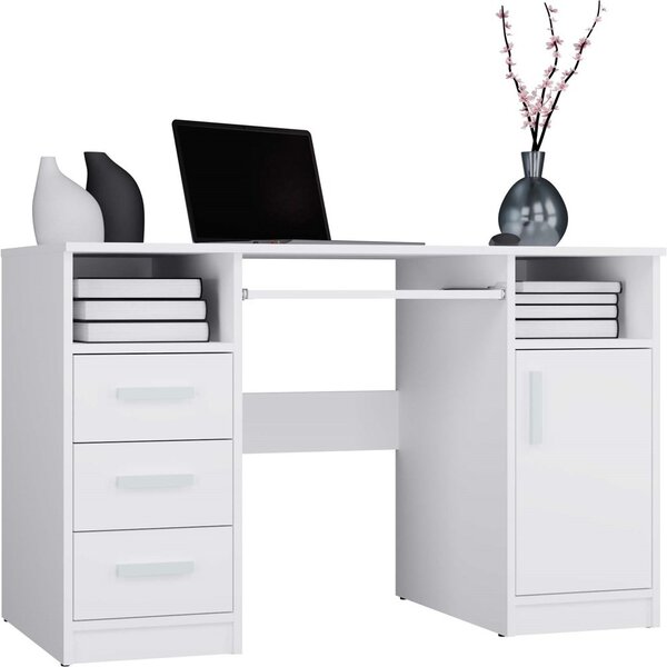 TP Living Písací stôl DELTA 120 cm biely