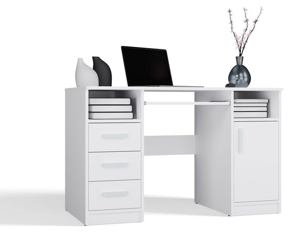 TP Living Písací stôl DELTA 120 cm biely