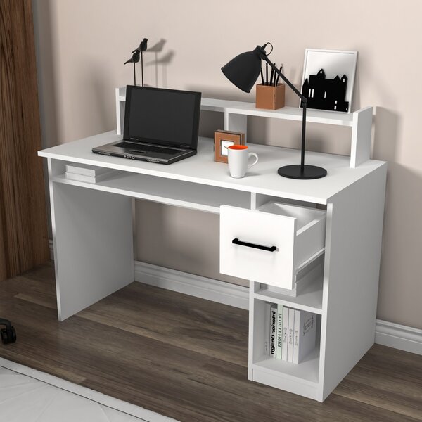 Kalune Design Písací stôl Eslem biely