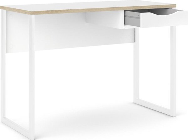 Tvilum Písací stôl Felixa 513 110 cm hickory Jackson/biely