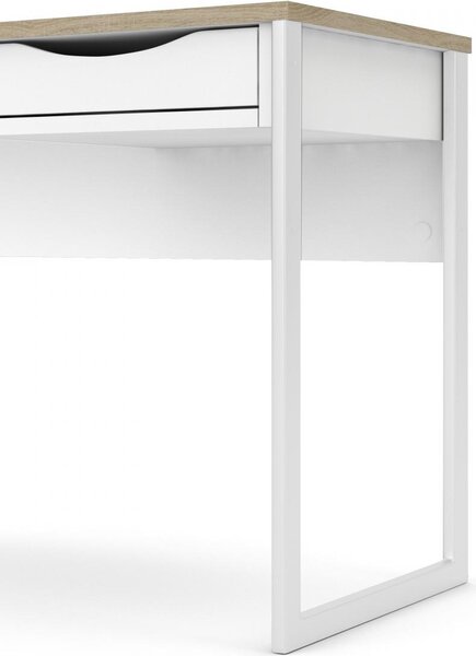 Tvilum Písací stôl Felixa 513 110 cm hickory Jackson/biely