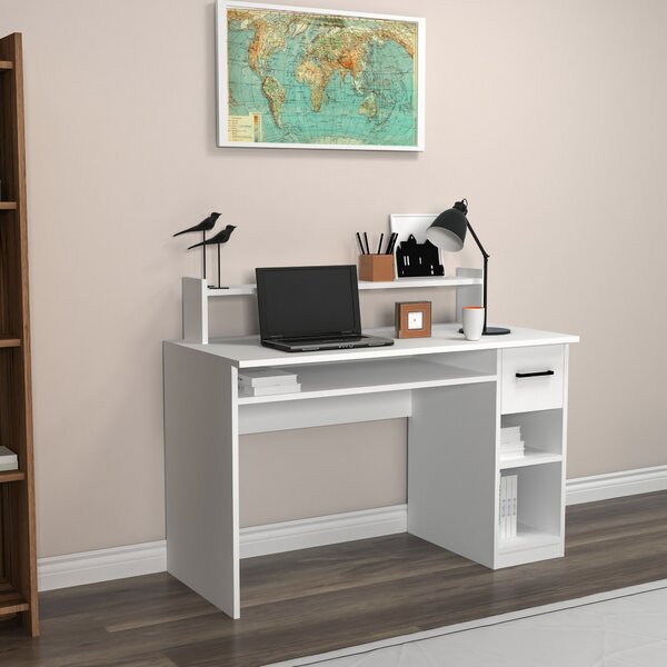 Kalune Design Písací stôl Eslem biely