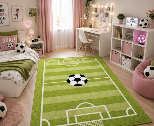 JAKS Detský koberec s futbalovým ihriskom L330A-FMC55 Rozmer koberca: 80 x 150 cm