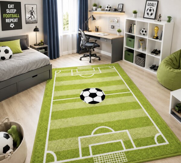 JAKS Detský koberec s futbalovým ihriskom L330A-FMC55 Rozmer koberca: 80 x 150 cm