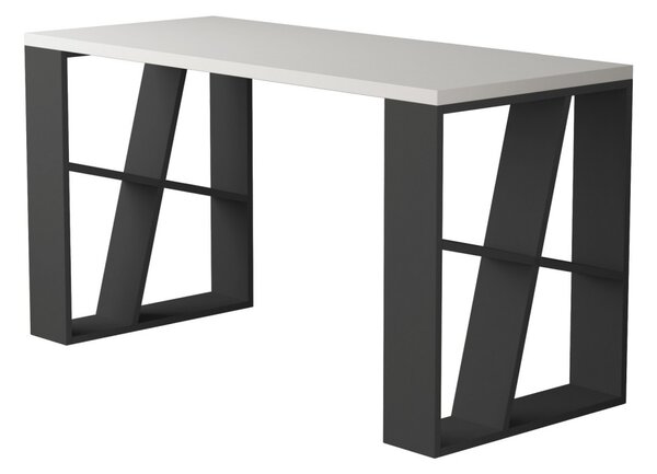 Kalune Design Písací stôl HONE antracit/biely