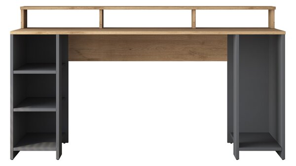 Kalune Design Písací stôl Kalipo 160 cm orech/antracit