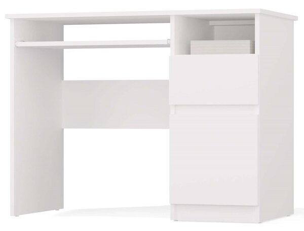 TP Living Písací stôl Porto 98 cm pravý biely