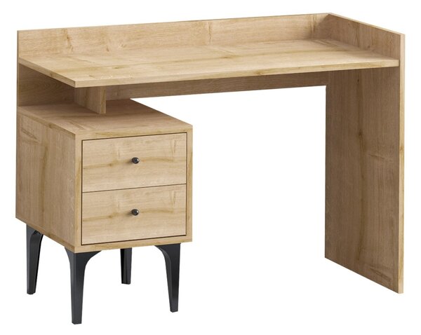 Kalune Design Písací stôl PUUK so zásuvkou dubový