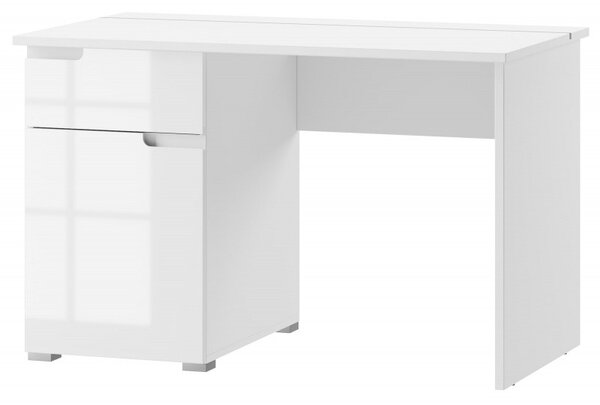 Szynaka Písací stôl Selene 120 cm biely lesk/mat