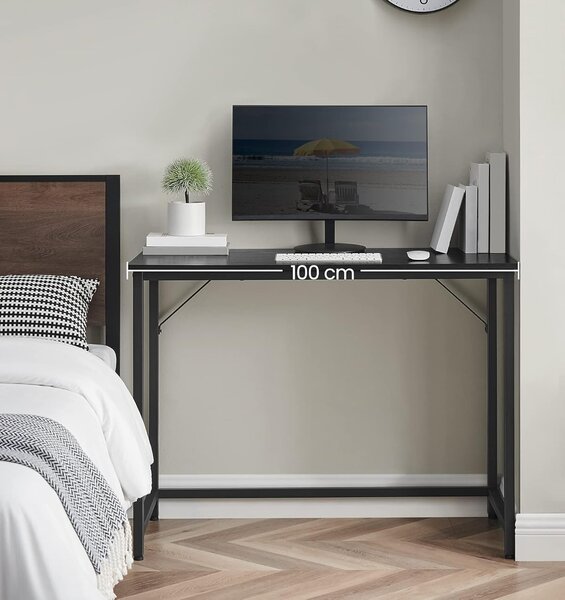 SONGMICS Písací stôl Vasagle Ebeny 100 cm čierny