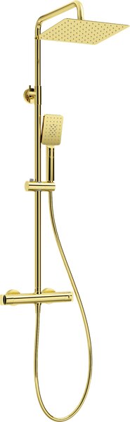 Deante sprchová súprava nástenná s termostatom zlatá NAC_Z4HT