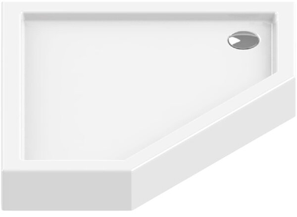 New Trendy New Azura päťuholníková sprchová vanička 90x90 cm biela B0366