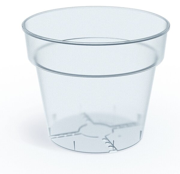 Prosperplast Plastový kvetináč PLANTIS transparentný, variant 23,5 cm