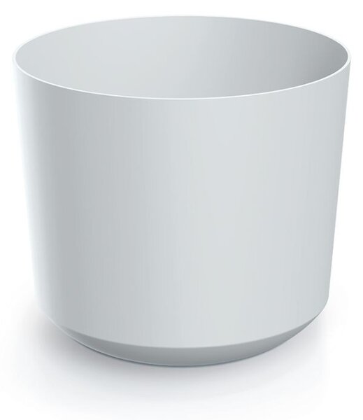 Prosperplast Plastový kvetináč TUBOS biely matný, variant 19,9 cm