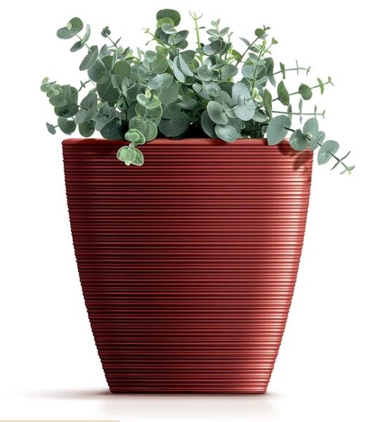 Prosperplast Plastový kvetináč Venas Round červený, variant 29,9 cm
