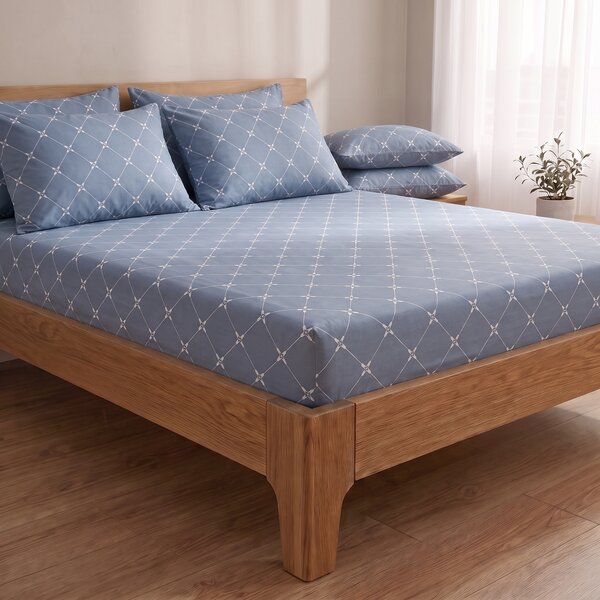 Kvalitex Bavlnené napínacie prestieradlo Zafír modrý 80x200cm