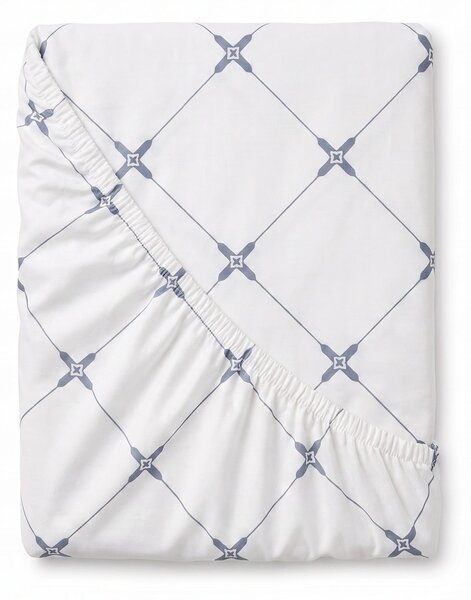 Kvalitex Bavlnené napínacie prestieradlo Zafír biely 80x200cm