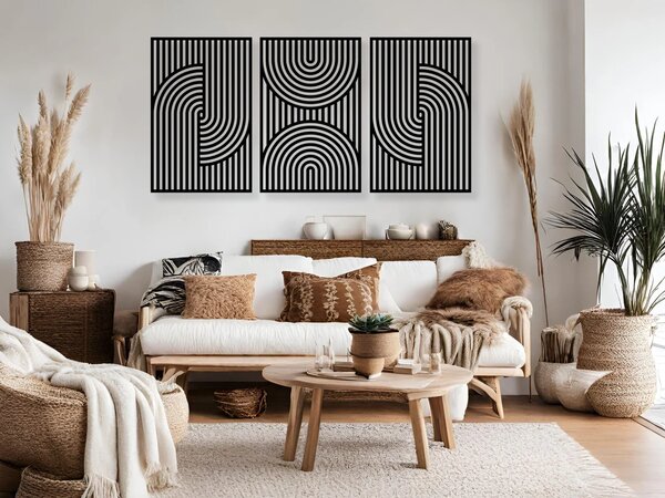 Karlsdesign.sk - Drevený obraz na stenu - Boho - 75x38