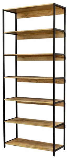 Knižnica Gita 90x213x35 indický masív mango