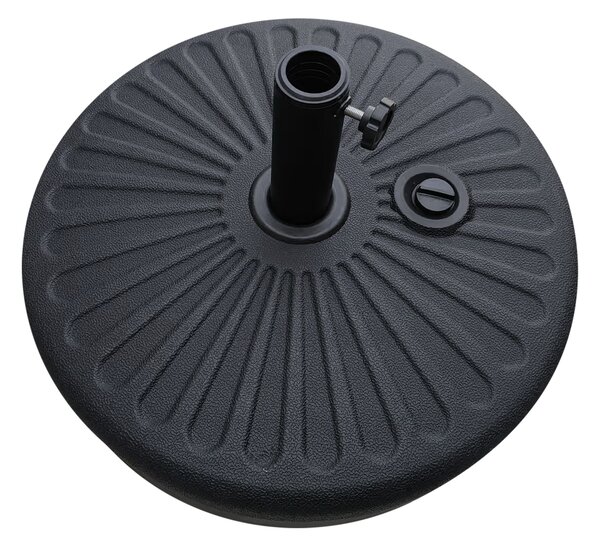 Podstavec pod slnečník Houseland Bixi 56 cm čierny