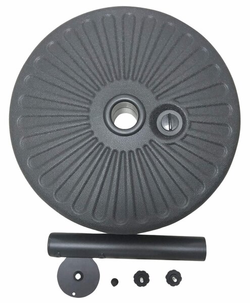 Ak furniture Podstavec pod slnečník UB51 čierny