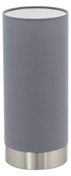 Textilné svietidlo EGLO PASTERI šedá/matný nikel 95119