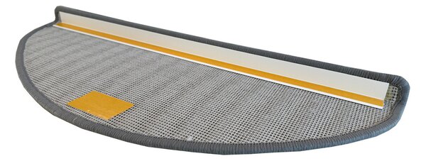 Vopi Nášľapy na schody Laguna šedá polkruh, samolepiaca - 24x65 polkruh (rozmer vrátane ohybu)