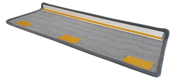 Vopi Nášľapy na schody Laguna šedá obdĺžnik, samolepiaci - 24x65 obdĺžnik (rozmer vrátane ohybu)