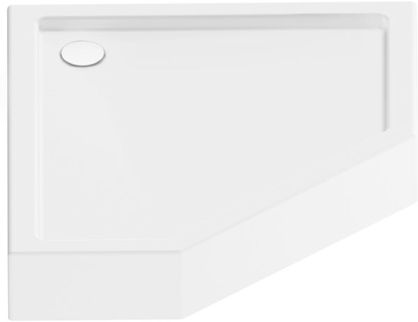 New Trendy New Azura päťuholníková sprchová vanička 100x80 cm biela B-0416