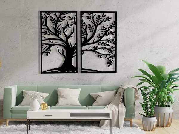 Karlsdesign.sk - Drevená dekorácia na stenu - Stromy - 60x50