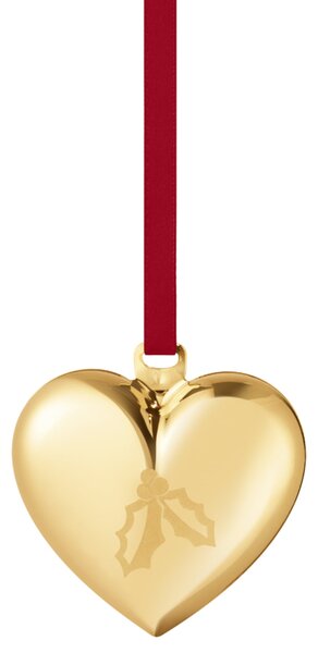 Pozlátená vianočná ozdoba Heart 2026 – zberateľská edícia