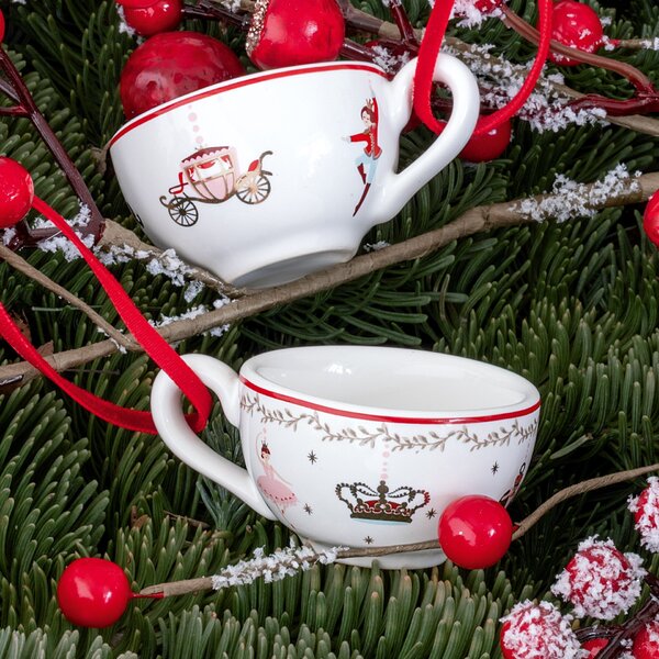 Porcelánová vianočná ozdoba Joanni White – set 4 ks
