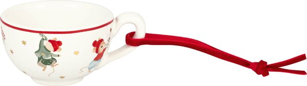 Porcelánová vianočná ozdoba Joanni White – set 4 ks