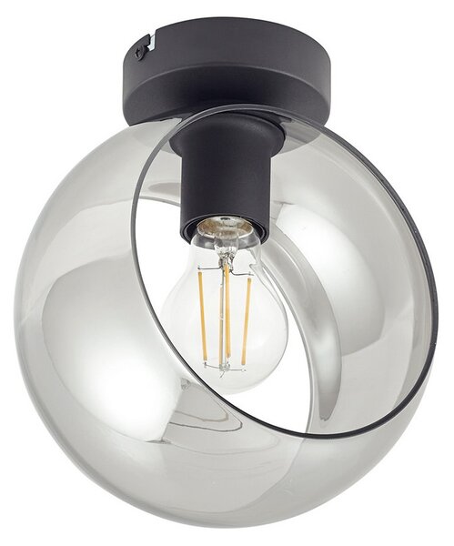 Stropné Lampa Lindby, Roton, stmievateľné, Sivá, Obývacia izba, Sklo, Moderný