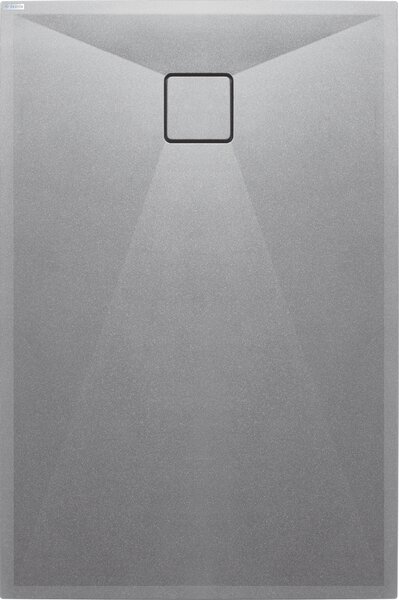 Deante Correo obdĺžniková sprchová vanička 140x80 cm sivá KQRS48B