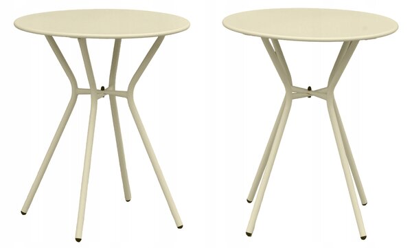 Dekorstudio Kávový stolík COMO krémový- 60 cm