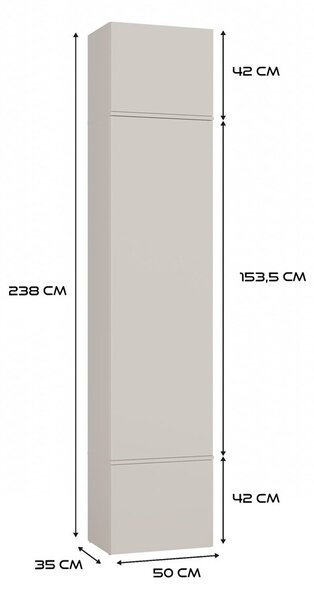 TP Living Predsieňová skriňa Haga 50 cm kašmír