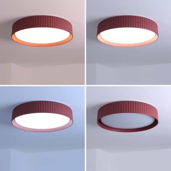 Brilagi-LED Stmievateľné stropné svietidlo LUCIA LED/48W/230V priemer 41 cm červené + DO