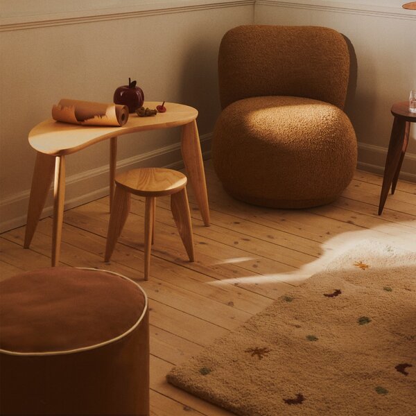 Puf Billow Tan Ø 40 cm